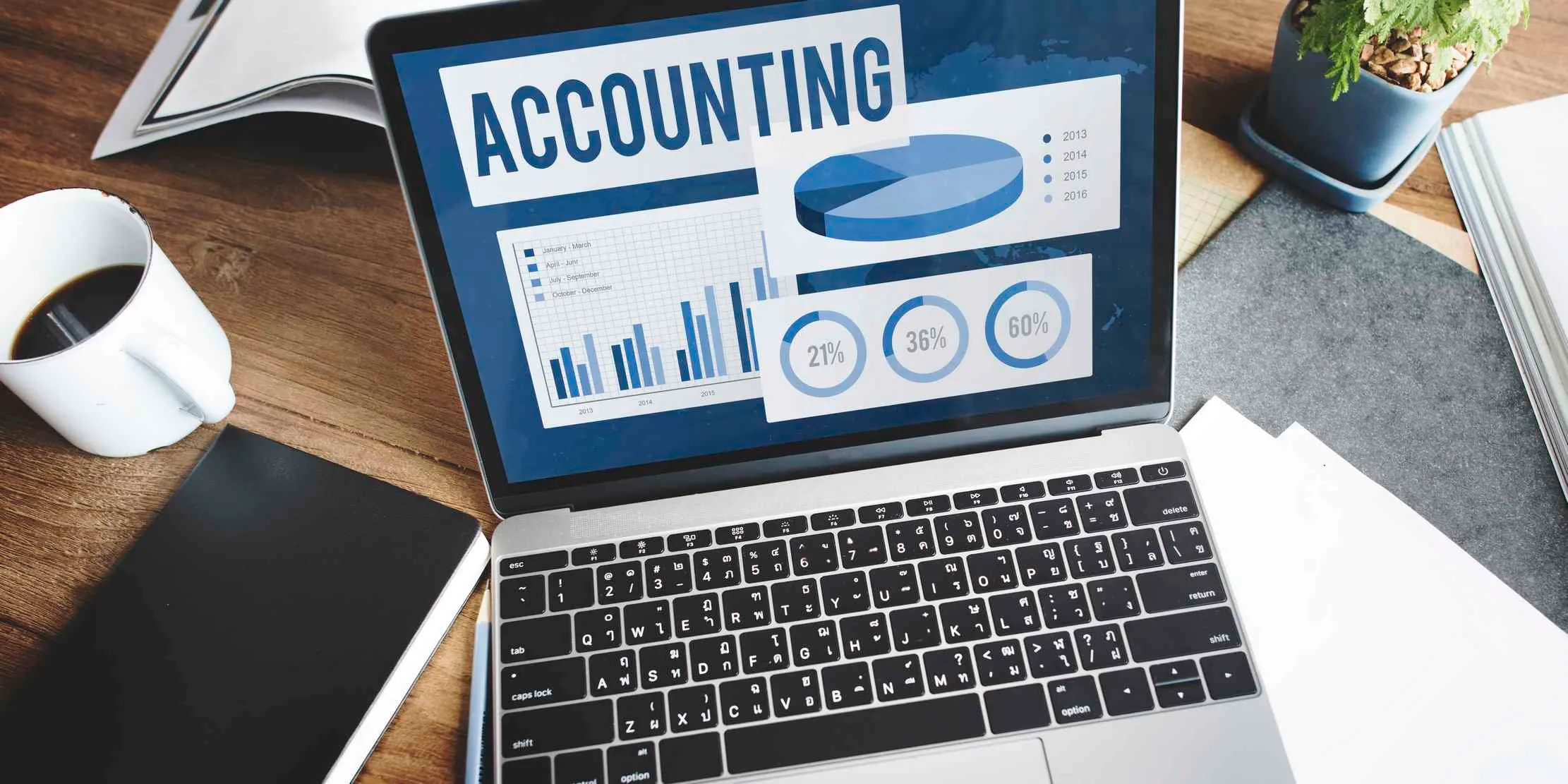 Concept d'audit, de tenue de comptes et de bilan representant le module de comptabilite avancee de Maduuka