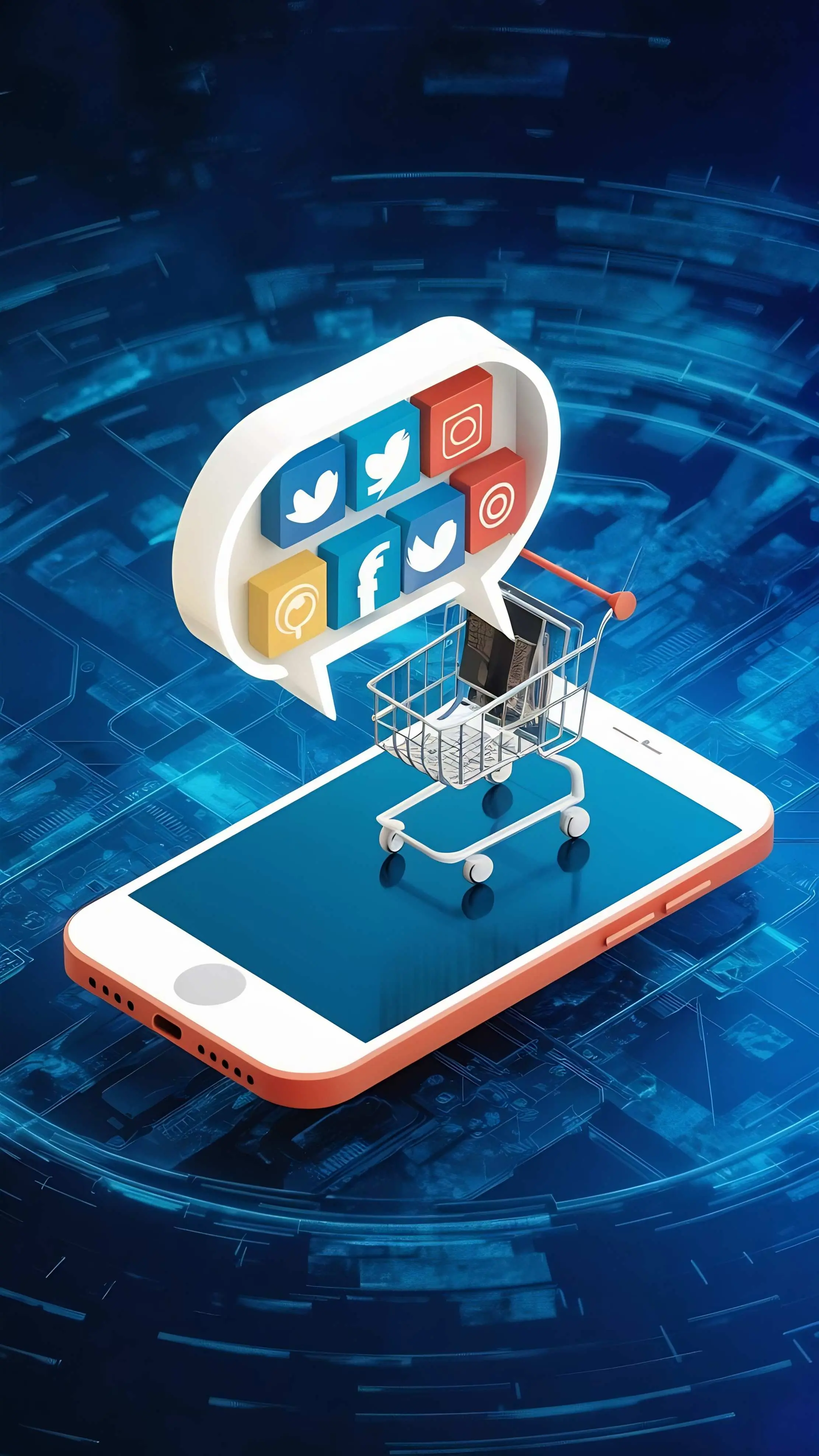 Smartphone chat bubble representing WhatsApp orders that must become proper business records