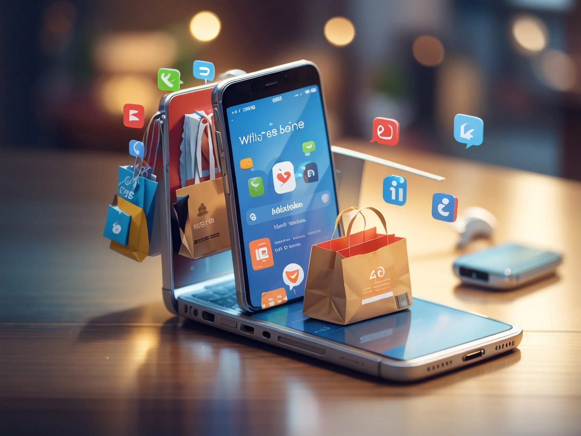 Social commerce screen representing orders arriving from messaging and social media channels